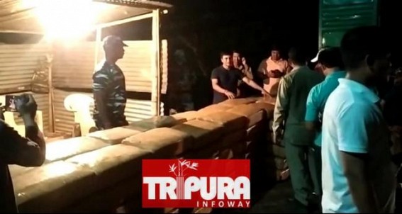 159 KG Cannabis Seized from a Truck on Assam-Agartala national Highway in Ambassa